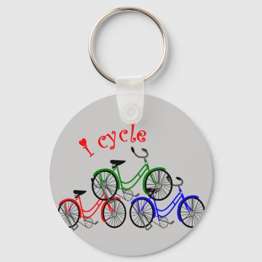 Cyclist Gifts (fietsen) design Sleutelhanger (Voorkant)