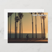 Cyclist in Santa Barbara California Briefkaart (Voorkant / Achterkant)