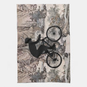 Cyclist Kitchen Towel Theedoek (Verticaal)