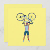 Cyclist Lifting a Bicycle (Voorkant / Achterkant)