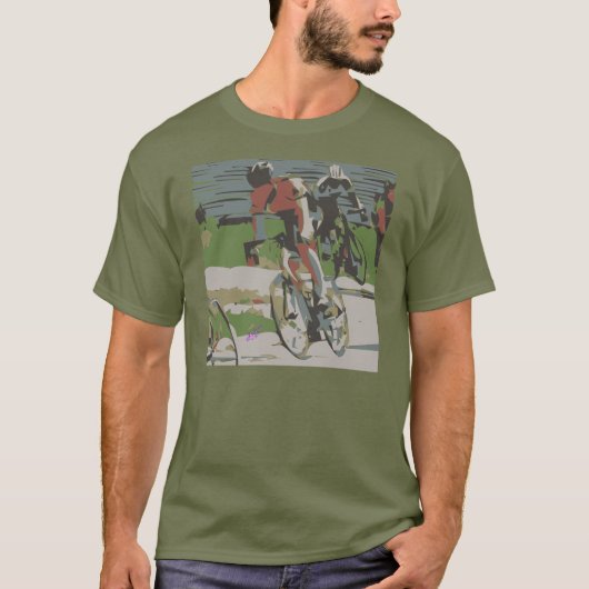 Cyclist Mannen T-Shirt (Voorkant)