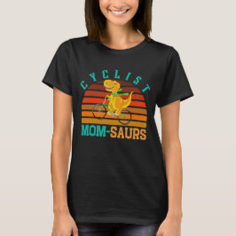 CYCLIST MOM-SAURS - MOEDERDAG T-REX DINO MOM T-SHIRT