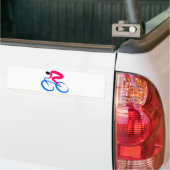 Cyclist-pictogram Bumpersticker (Op Truck)