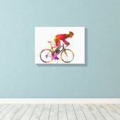 cyclist road bicycle canvas afdruk (Insitu (Houten vloer))