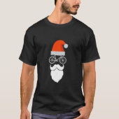 Cyclist Santa Cycling Enthusiast Bicycle Lovers Gi T-shirt (Voorkant)