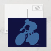 Cyclist Silhouette Briefkaarten (Voorkant / Achterkant)