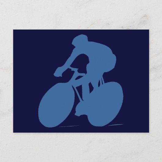 Cyclist Silhouette Briefkaarten (Voorkant)