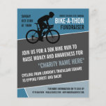 Cyclist Silhouette, Charity Bike-a-Thon Event Flyer<br><div class="desc">Cyclist Silhouette,  Charity Bike-a-Thon Event Adverteren Flyer door de Visitekaartje Store.</div>
