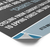 Cyclist Silhouette, Charity Bike-a-Thon Event Poster (Hoek)