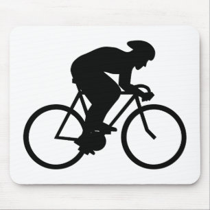 Cyclist Silhouette. Muismat