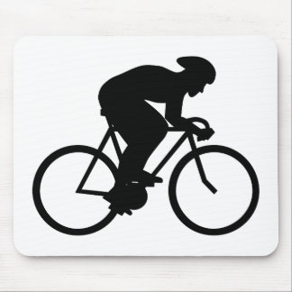 Cyclist Silhouette. Muismat