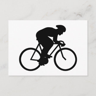 Cyclist Silhouette. RSVP Kaartje