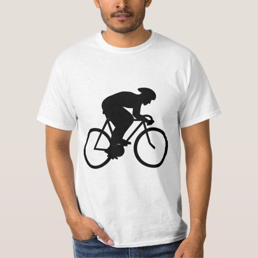 Cyclist Silhouette. T-shirt (Voorkant)