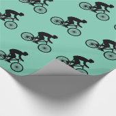 Cyclist Wrapping Paper Cadeaupapier (Hoek)