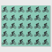 Cyclist Wrapping Paper Cadeaupapier (Vlak)