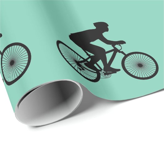 Cyclist Wrapping Paper Cadeaupapier (Rol Hoek)