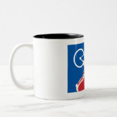 CycliStar Tweekleurige Koffiemok (Links)