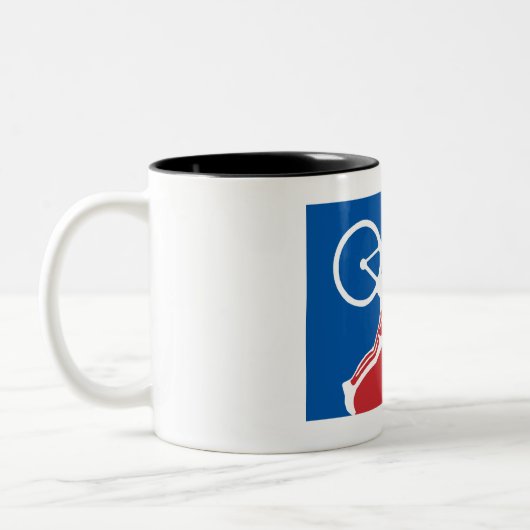 CycliStar Tweekleurige Koffiemok (Links)