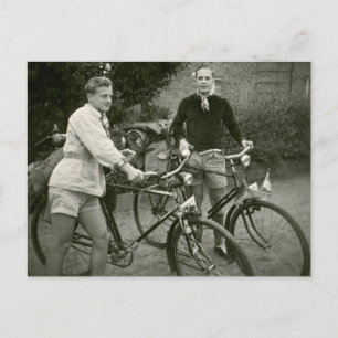 Cyclists  briefkaart foto