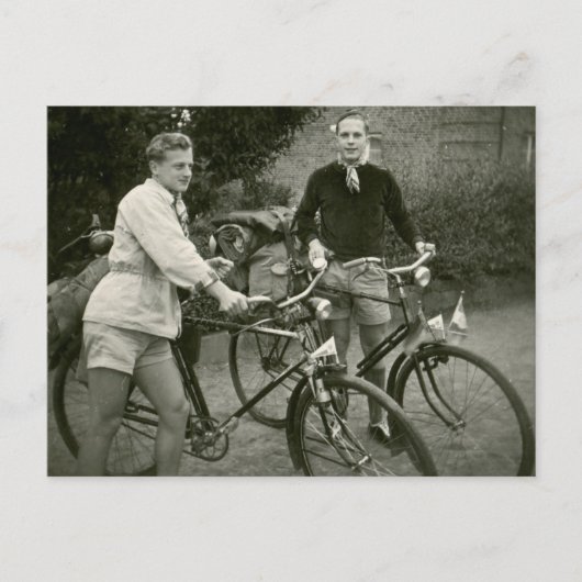 Cyclists  briefkaart foto (Voorkant)