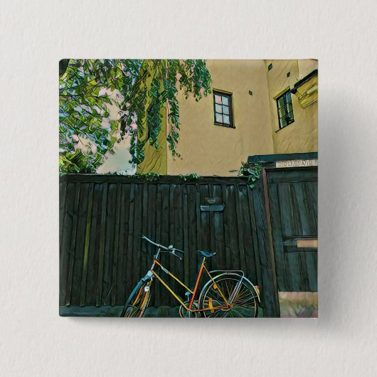 Cyclists cadeauideeën vierkante button 5,1 cm (Voorkant)