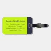 Cyclists die grafisch continu helder aangepast bag bagagelabel (Achterkant horizontaal)