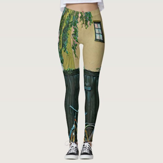 Cyclists gifts ideas leggings (Voorkant)