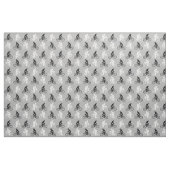 Cyclists Silhouette Pattern Black White Stof (Fat Quarter)