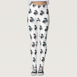Cyclo riksja cartoon illustratie leggings