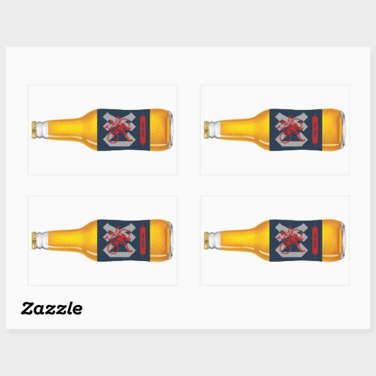 Cyclocross Beer Rechthoekige Sticker (Vel)