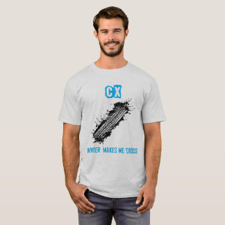 Cyclocross Blue - CX Winter maakt me dwars T-shirt
