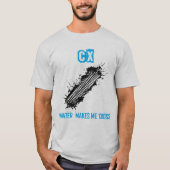 Cyclocross Blue - CX Winter maakt me dwars T-shirt (Voorkant)