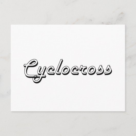 Cyclocross Classic Retrodesign Briefkaart (Voorkant)