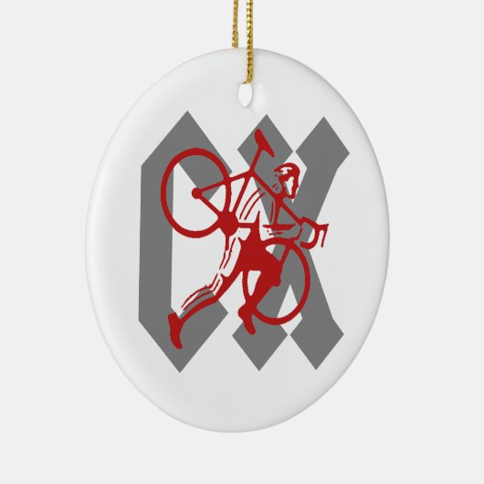 Cyclocross Keramisch Ornament (Rechts)