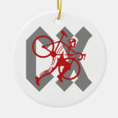 Cyclocross Keramisch Ornament (Voorkant)