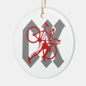 Cyclocross Keramisch Ornament (Links)