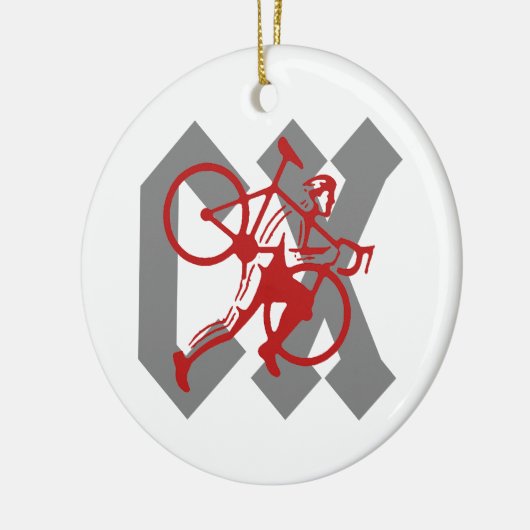 Cyclocross Keramisch Ornament (Links)