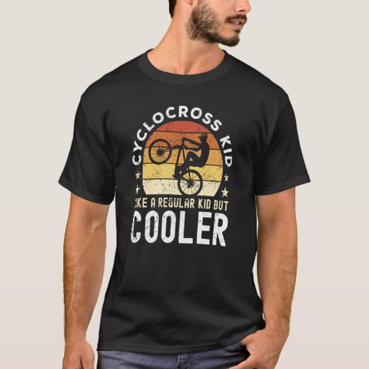 Cyclocross Kid Saying With Cyclocross Bike T-shirt (Voorkant)