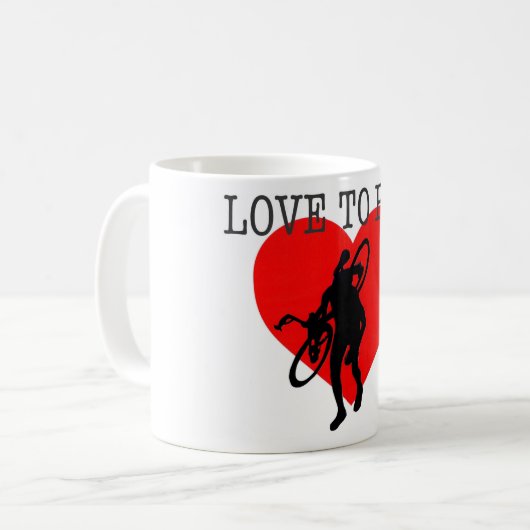 Cyclocross MTB cadeau cadeau rijden. Koffiemok (Voorkant links)