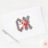 Cyclocross Ovale Sticker (Envelop)