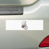 Cyclocross Rider Riding Dirty Bumpersticker (Op auto)