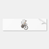 Cyclocross Rider Riding Dirty Bumpersticker (Voorkant)