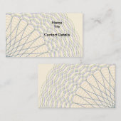 Cyclografen Guilloche Scalloped Rosette Visitekaartje (Voorkant / Achterkant)