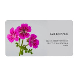 Cyclomeen bloemen Eva Duncan Etiket