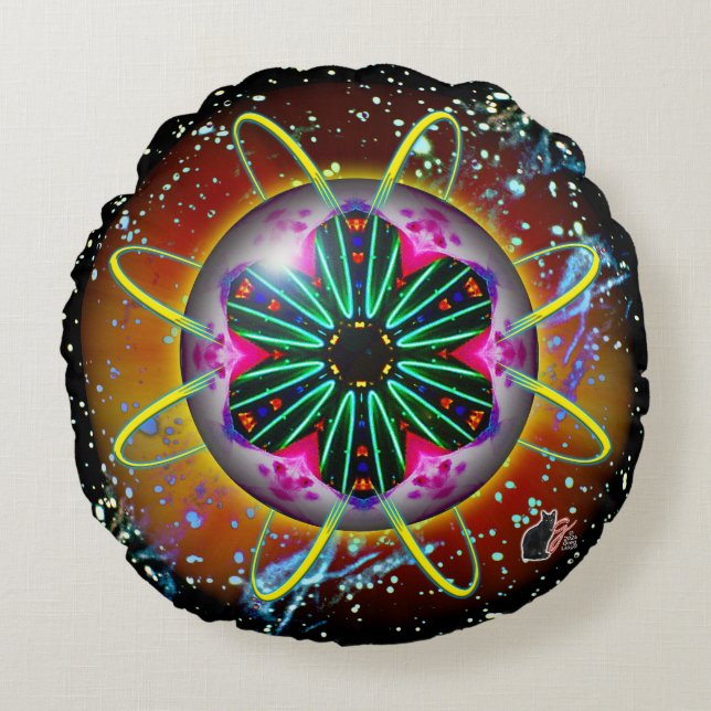 Cyclon Orbz Ronde Kussen (Voorkant)