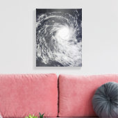 Cyclone Anja over de Zuid-Indische Oceaan Canvas Afdruk (Insitu (Woonkamer))
