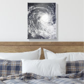 Cyclone Anja over de Zuid-Indische Oceaan Canvas Afdruk (Insitu (Slaapkamer))