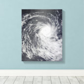 Cyclone Anja over de Zuid-Indische Oceaan Canvas Afdruk (Insitu (Houten vloer))