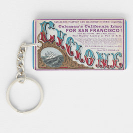 Cyclone Clipper zeilschepen 1900 Sleutelhanger