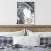 Cyclone Dominic voor de kust van Western Oostenrij Canvas Afdruk (Insitu (Slaapkamer))